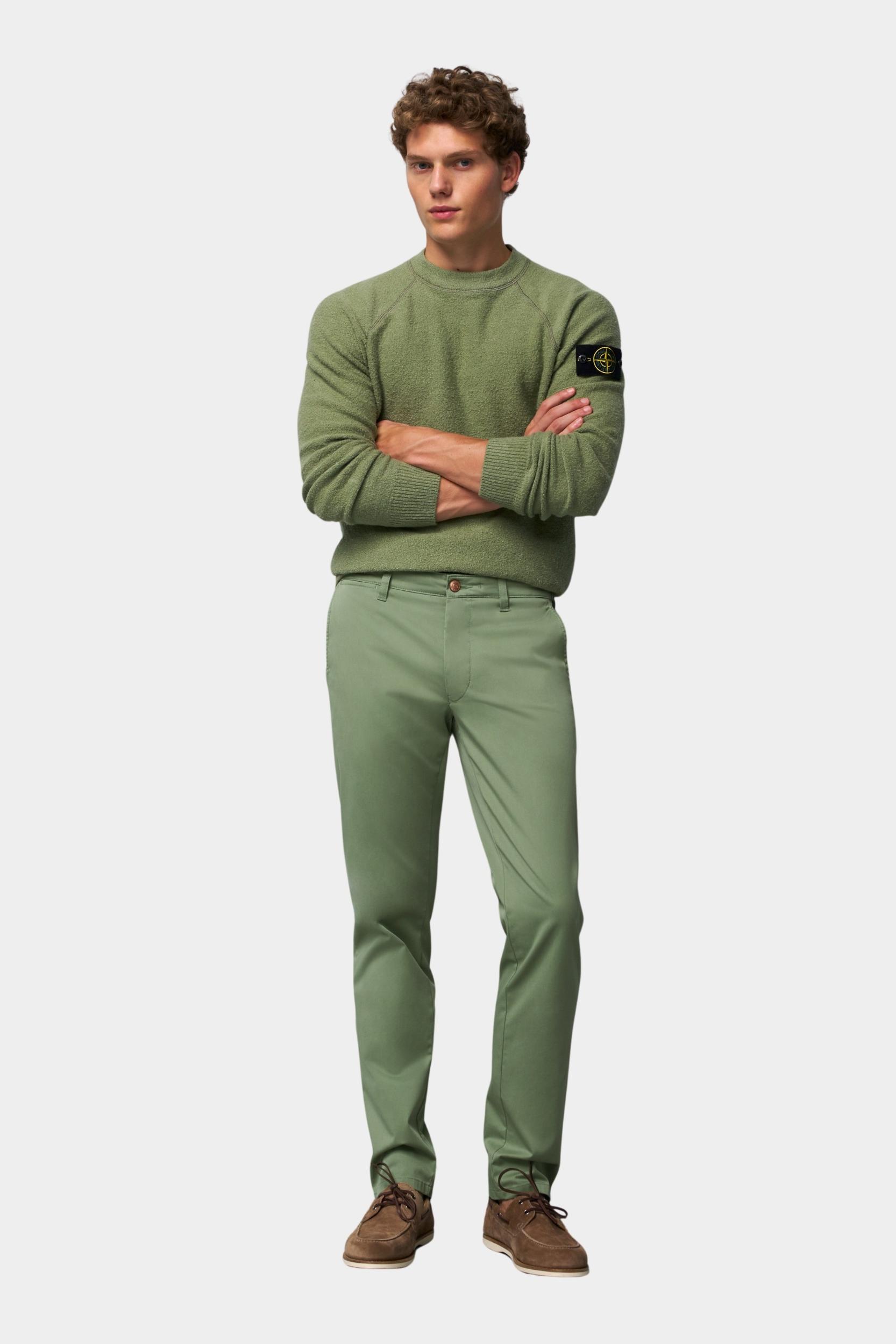 Meyer Katoenen Broek Groen CHINO Art.1-6181 3641618100/23