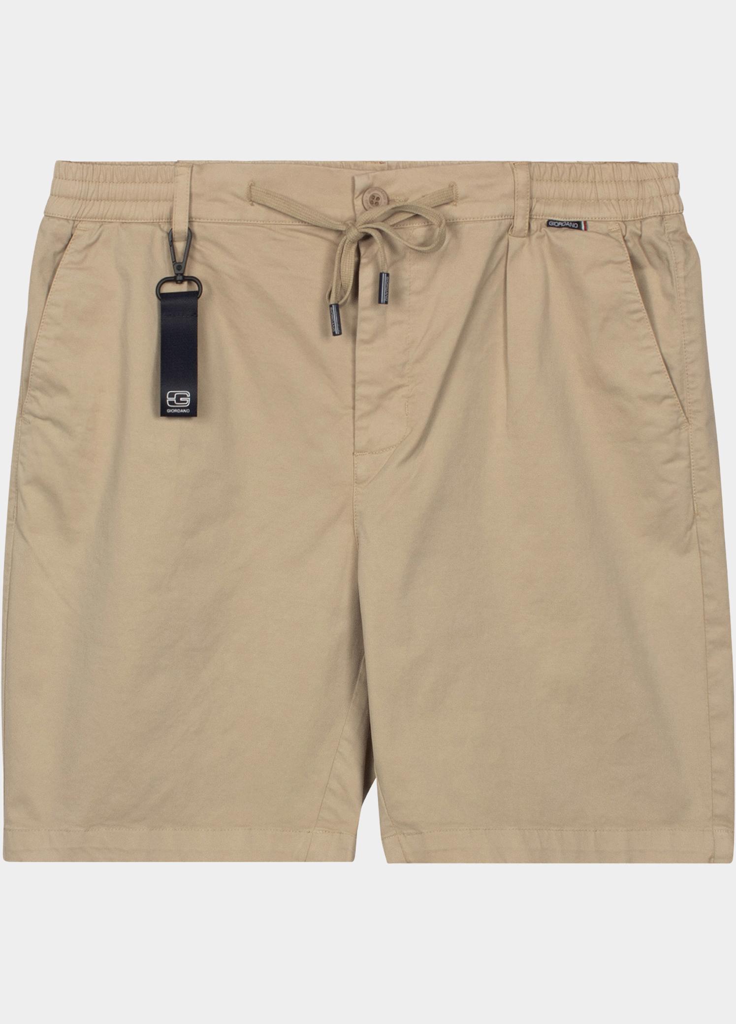 Giordano Korte Broek heren Wit Positano short Garment Dyed C 611110/81