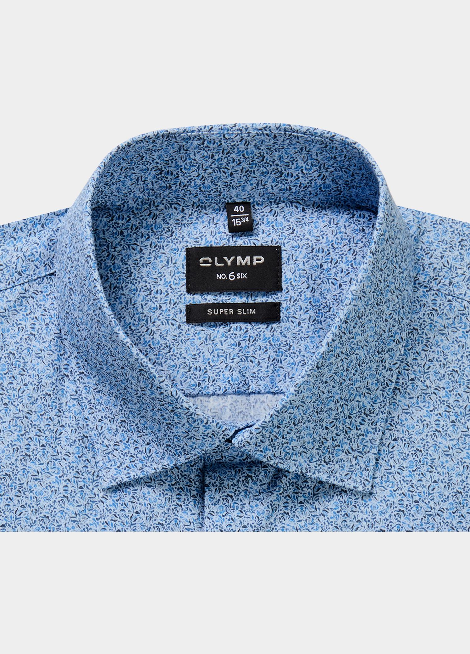 Olymp Zakelijk overhemd heren Blauw No. Six 252214/11