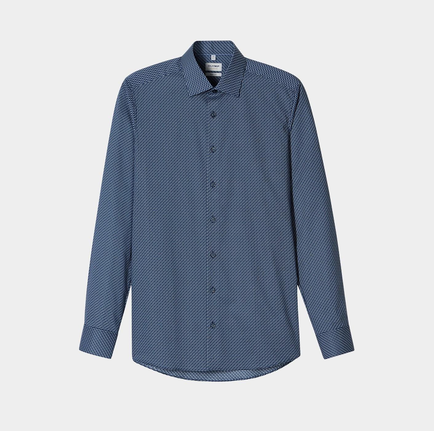 Olymp Overhemd extra lange mouw Blauw Level Five 205089/18