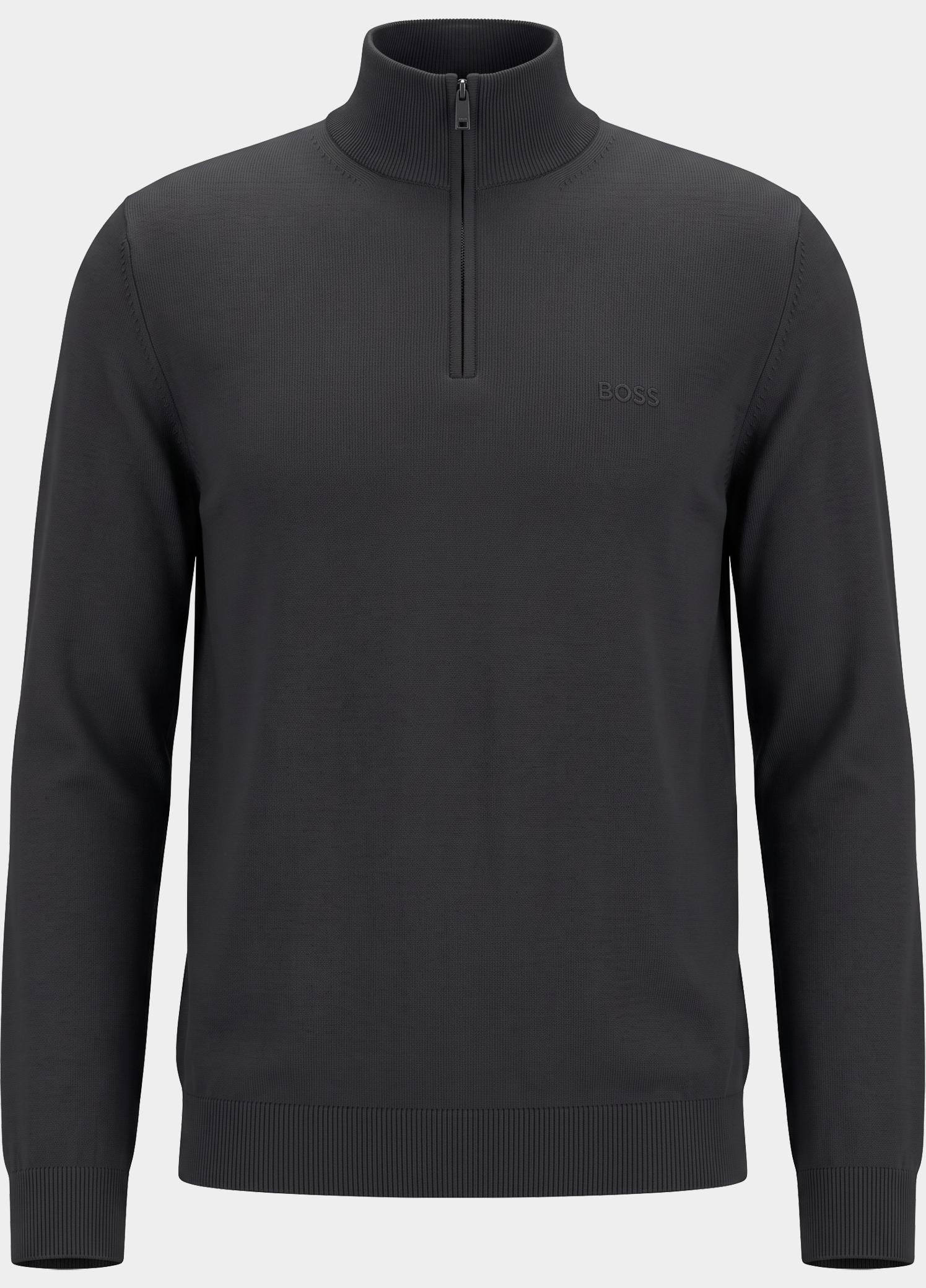 BOSS Black Polo lange mouwen heren Zwart H-Ebenji-L 10283231 01 50571928/001