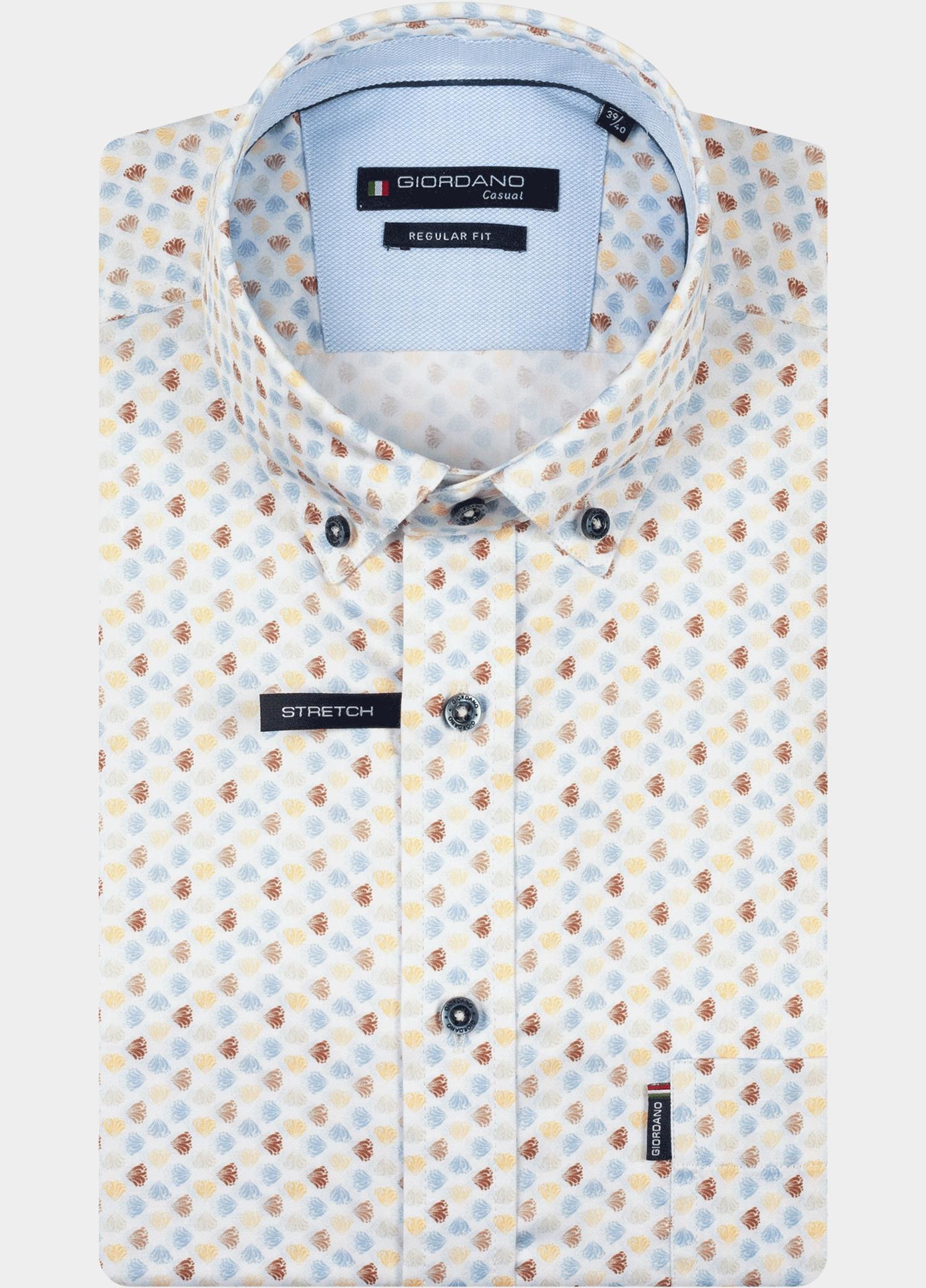 Giordano Overhemd heren Blauw Ivy Long Sleeve Button Down S 617028/60