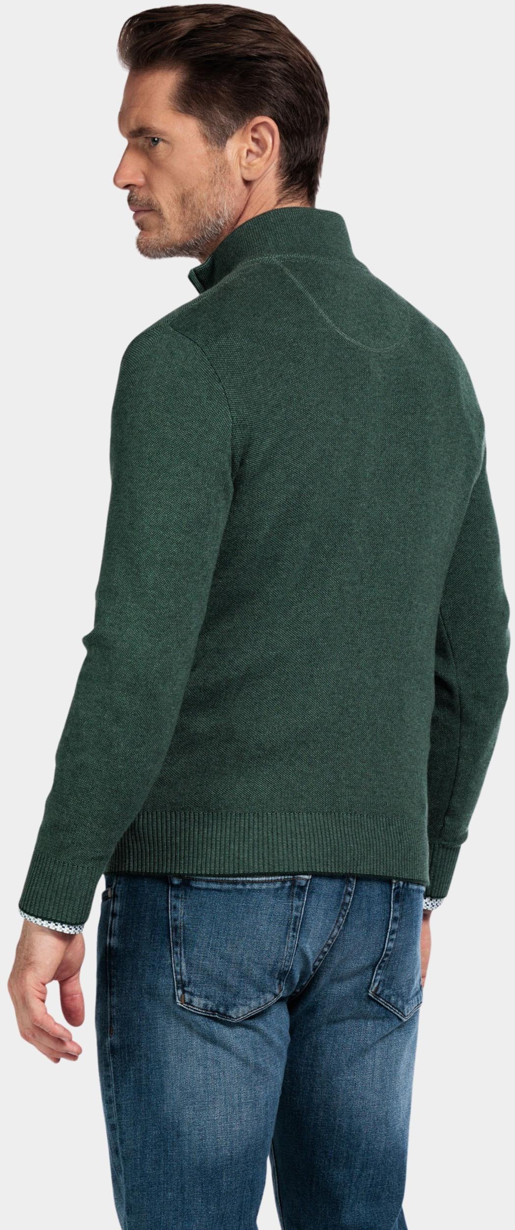 Baileys Half Zip Groen Pullover 1/2 zip  all-over 2- 528409/795