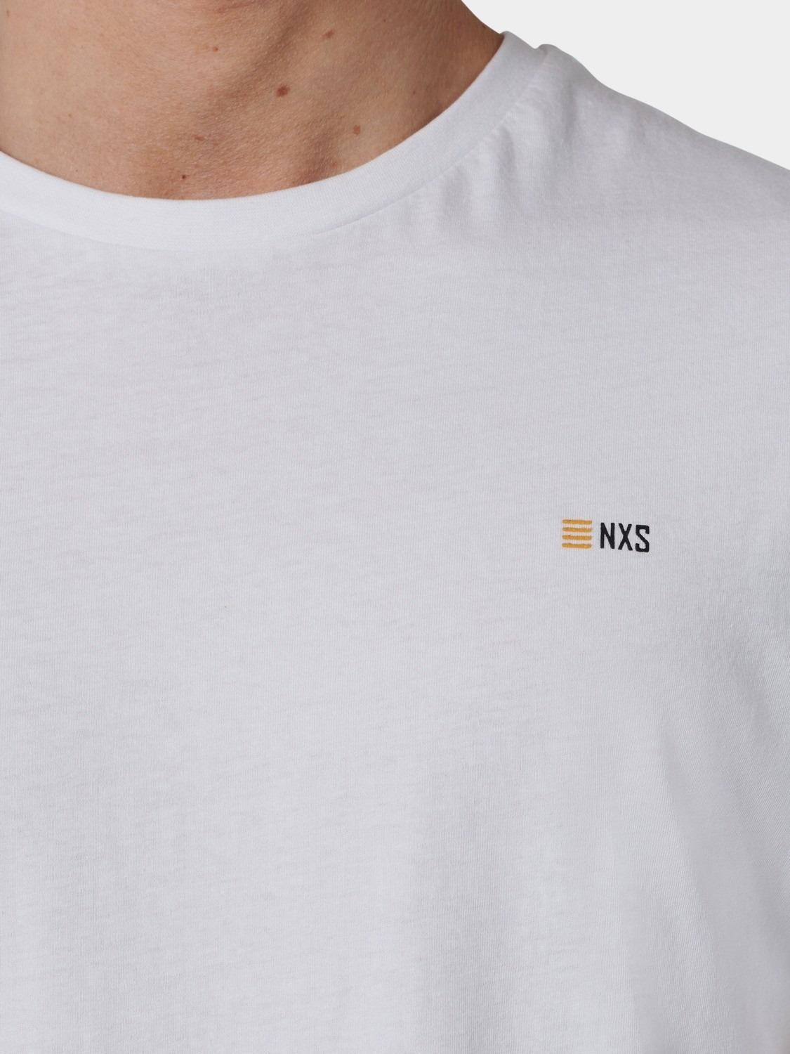 No Excess T-shirt korte mouw Wit T-Shirt Crewneck Solid Basic N3401D/010