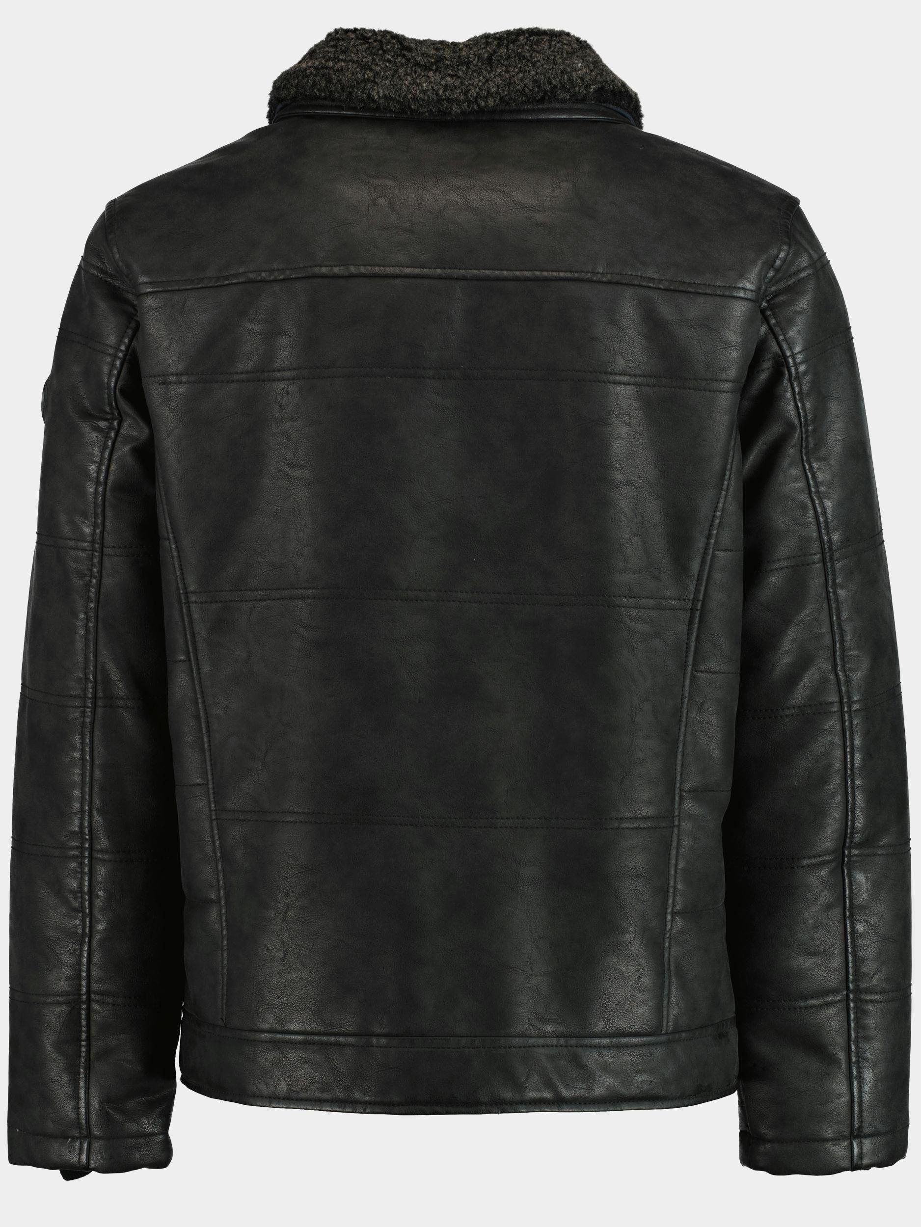Donders 1860 Winterjack Grijs in leer-look 21742/980