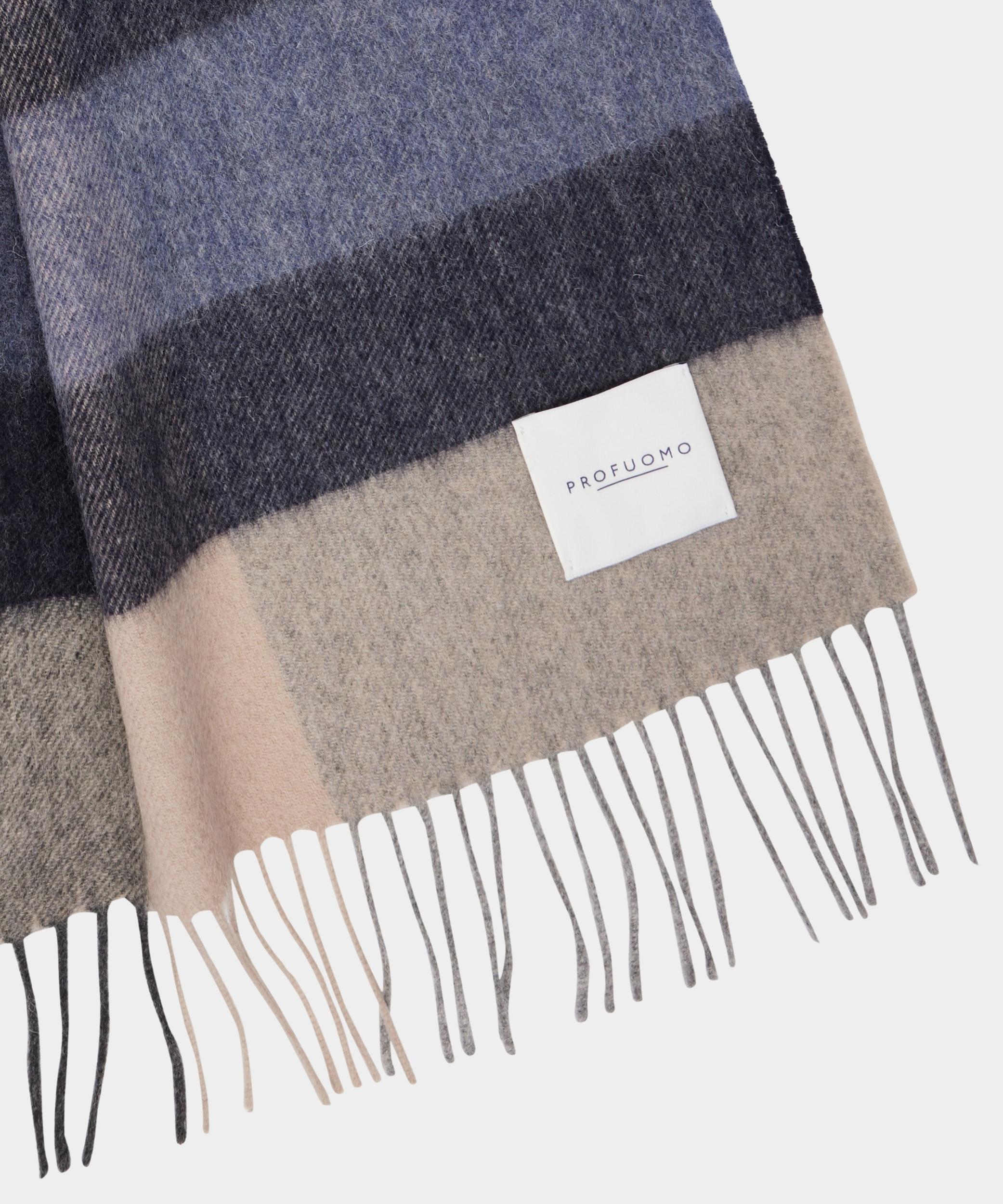 Profuomo Shawl Blauw  PPWS30005B/P Profuomo Shawl Blauw  PPWS30005B/P