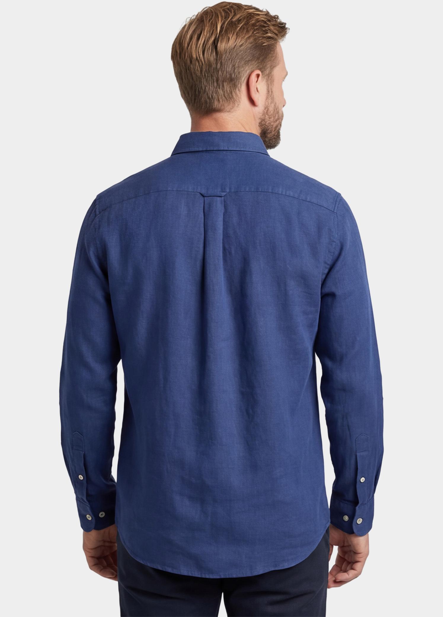 Giordano Overhemd heren Blauw Ivy Long Sleeve Button Down S 617009/62