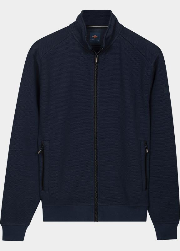 Baileys sweatvest heren Blauw Sweat Cardigan Zip  Jacquar d 612232/69
