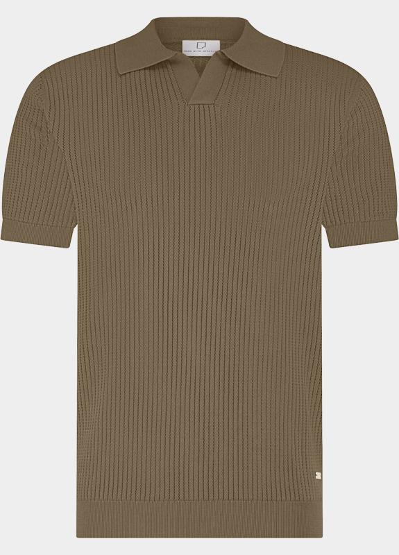 Born With Appetite Polo heren Bruin Richard Knitted Polo Ss Halfz BWA26106RI21/2002