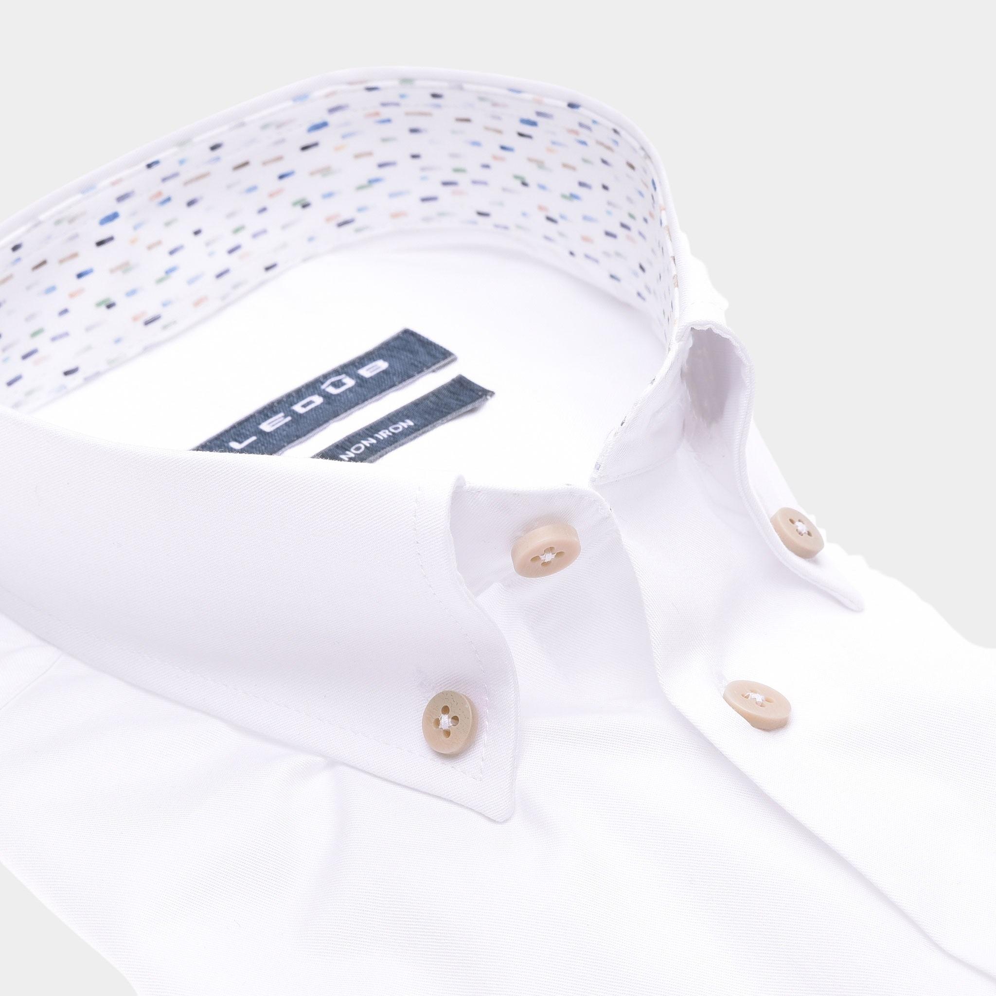 Ledub Business hemd korte mouw Wit LE24213  MFN 0 0142391/910-915-000