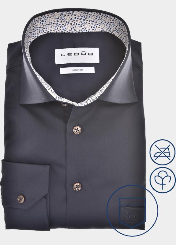 Ledub Business hemd lange mouw Blauw  0143051/190-640-000