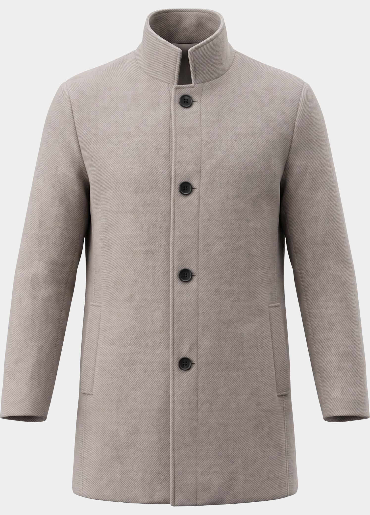 Scotland Blue Wollen Jas Grijs Quinsy Coat SPE26301QU83SB/2501