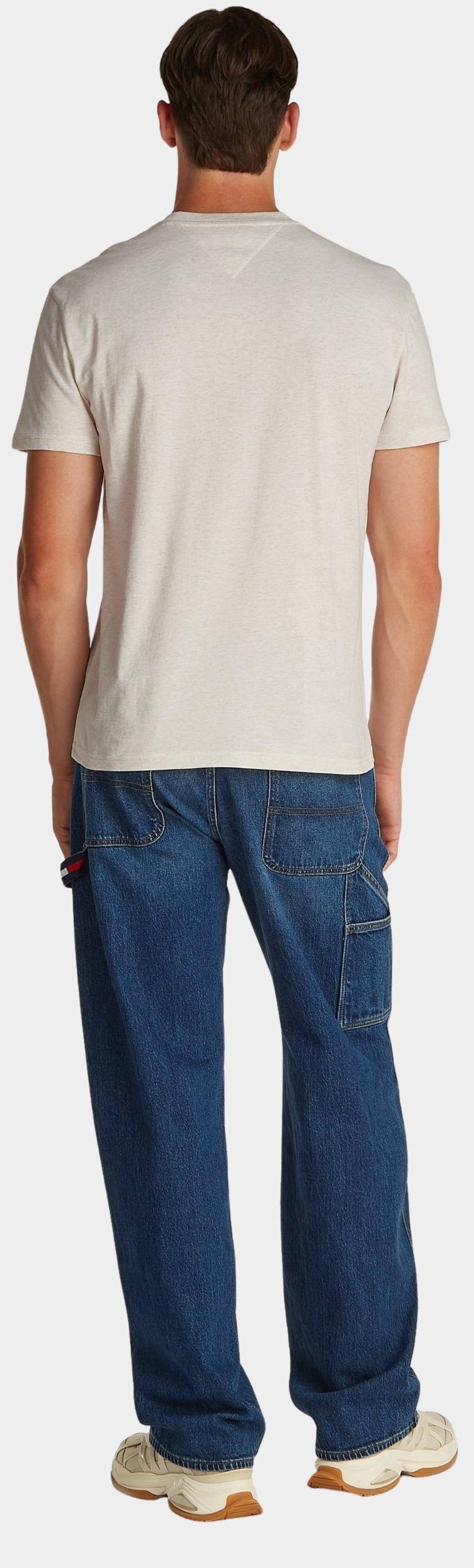 Tommy Jeans T-shirt korte mouw Beige TJM REG LINEAR LOGO TEE EXT DM0DM20744/AE3
