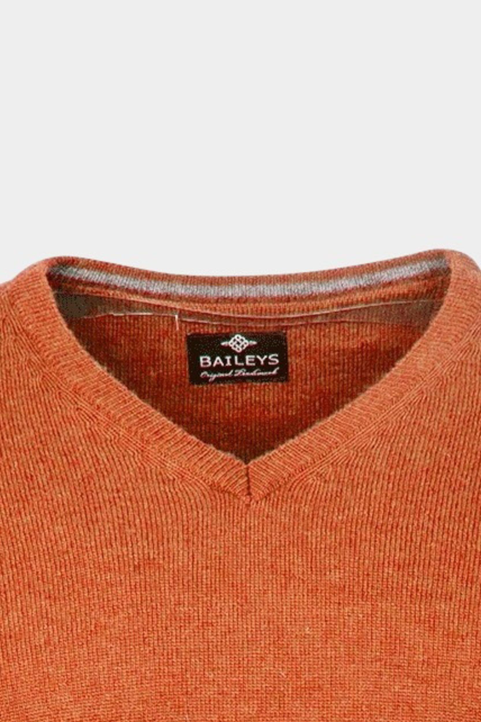 Baileys Pullover Oranje 100% Lamswool melange 320071/365
