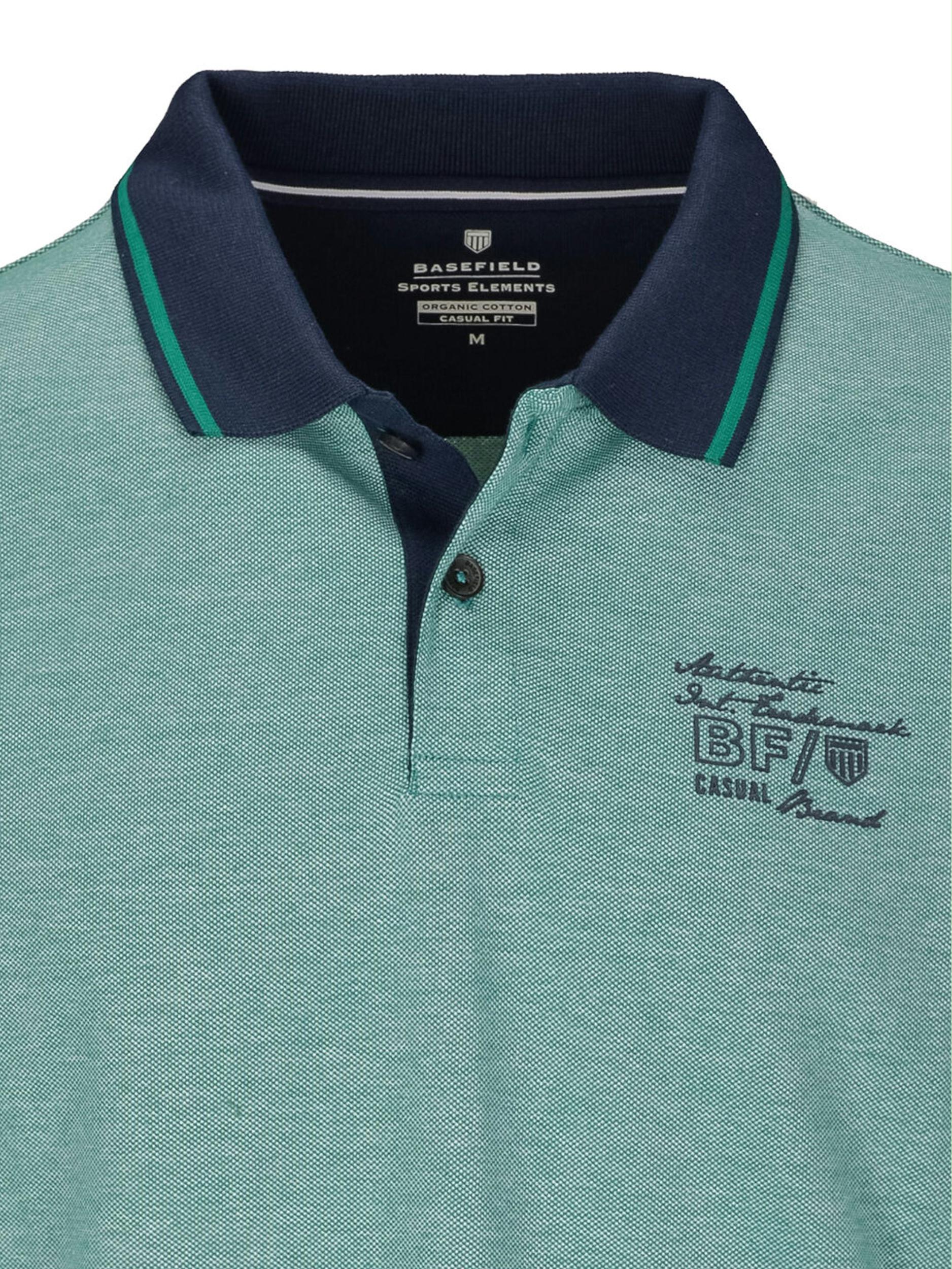 Basefield Polo korte mouw Groen Polo Shirt 1/2 Arm 219017051/509
