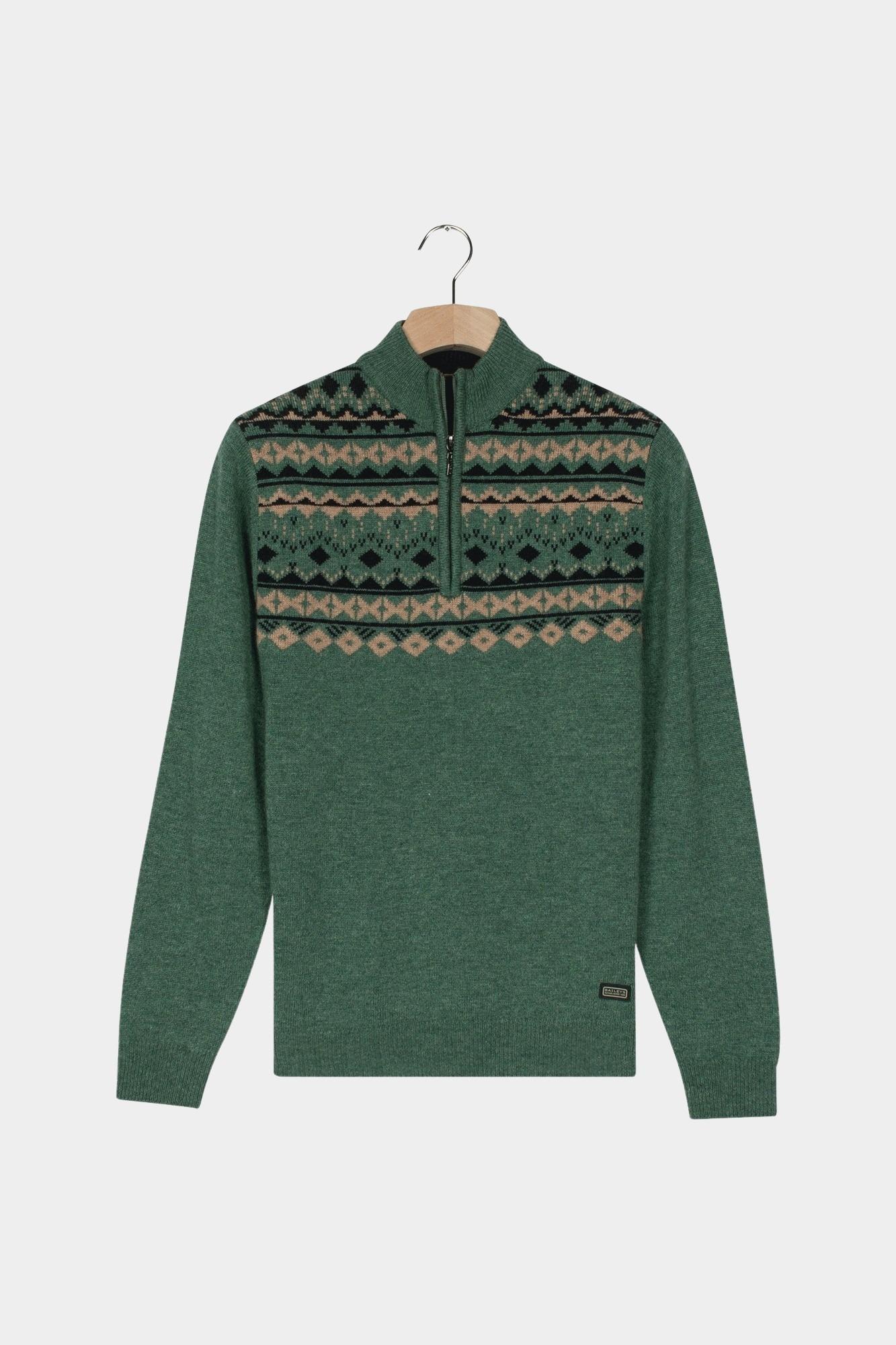 Baileys Half Zip Groen Pullover 1/2 Zip 10gg, at fro 528432/735