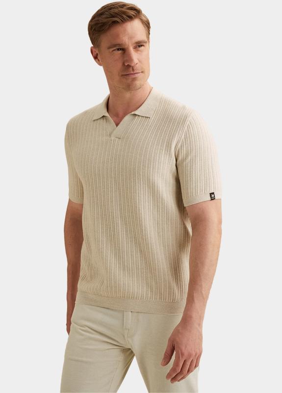 Vanguard Polo korte mouw Beige Short sleeve polo cotton line VPSS2604860/8265