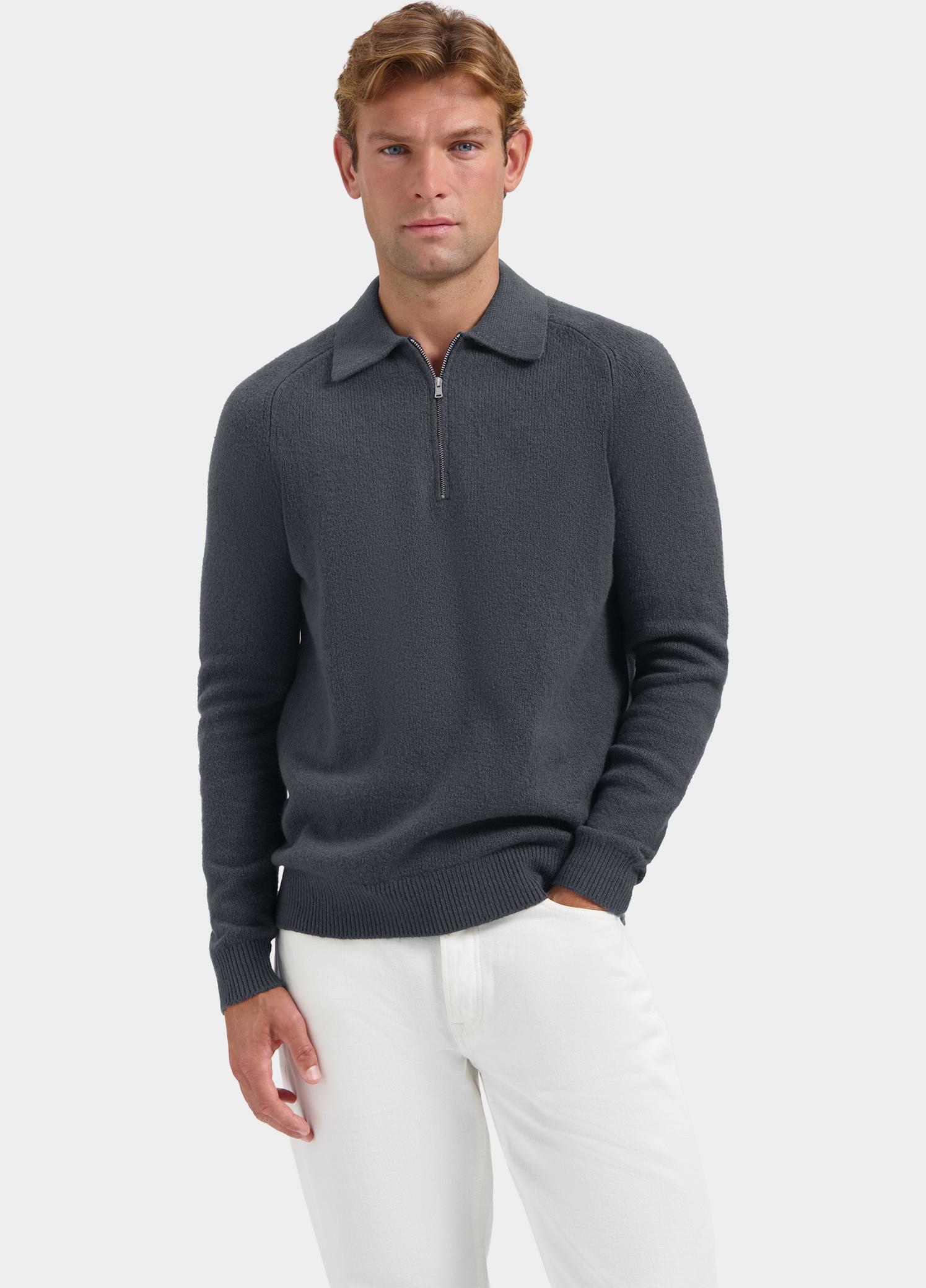 Dstrezzed Polo lange mouwen heren Grijs Yvain Polo 405936/835