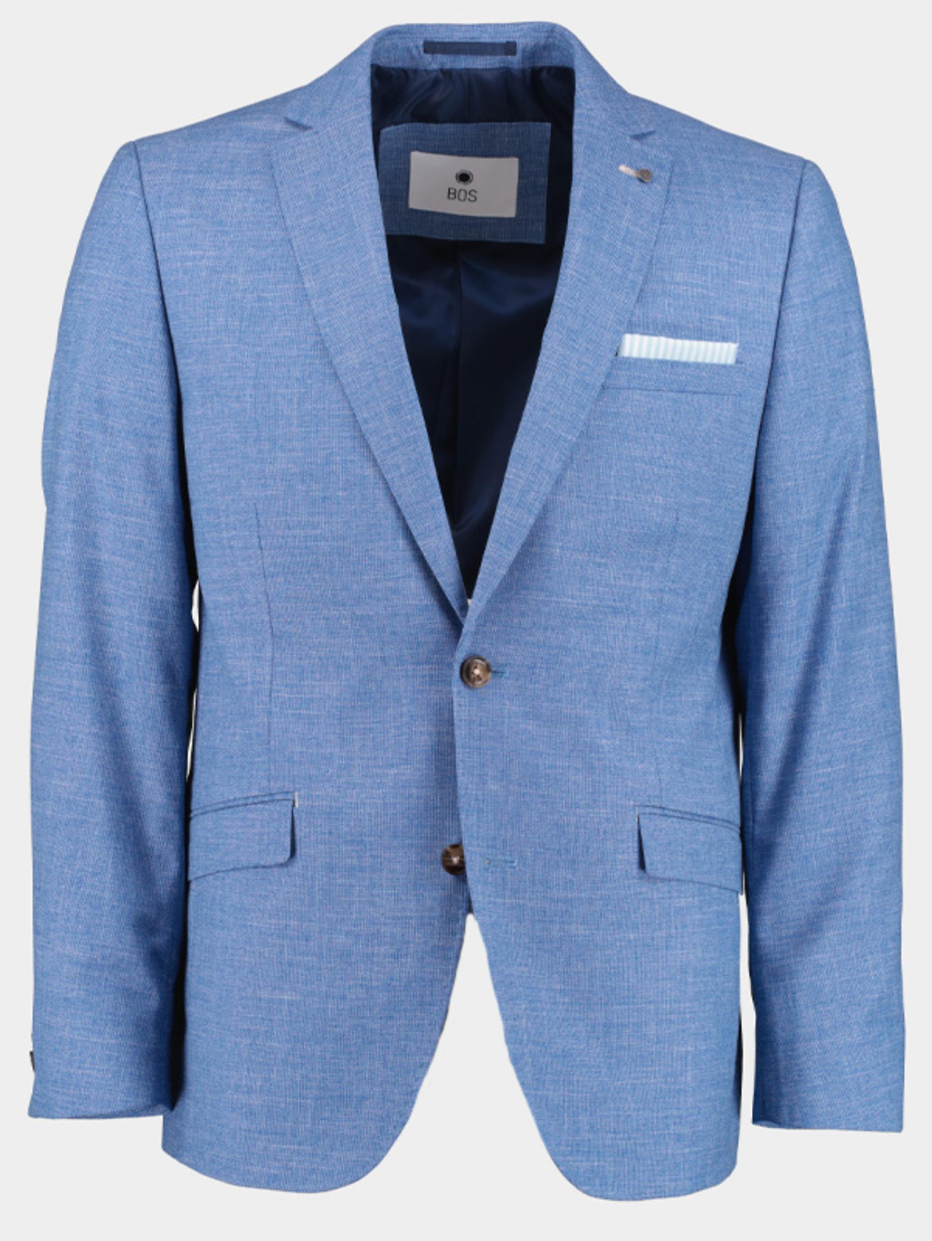 Bos Colbert Blauw D7,5 Grou Jacket 241037GR72BO/210 light blue