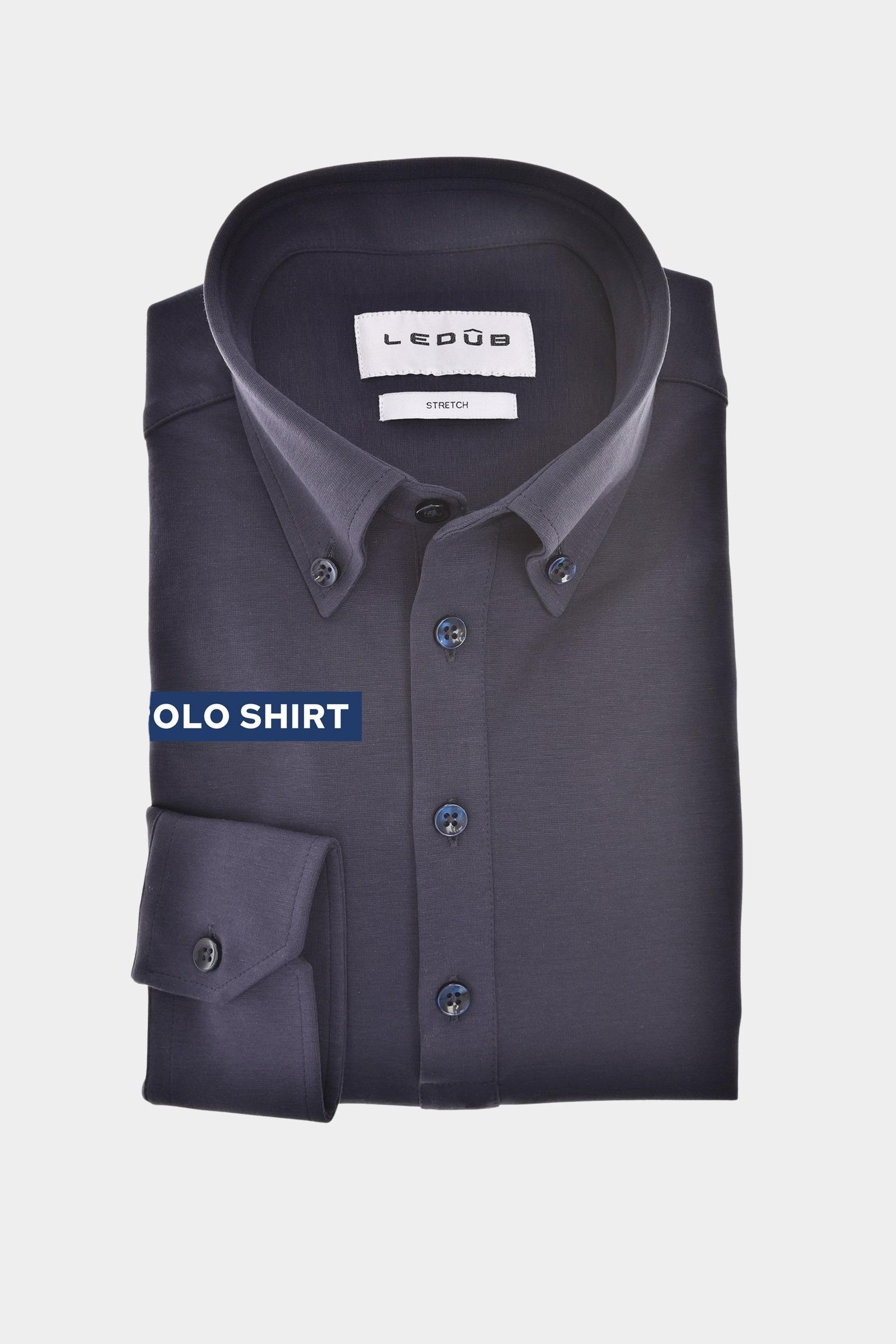 Ledub Polo lange mouw Blauw SFP5 0143226/190-000-000