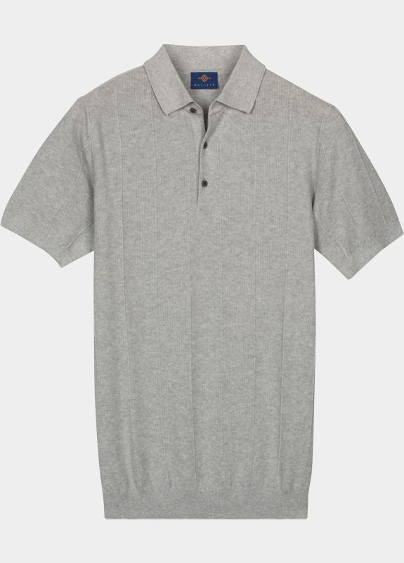 Baileys Polo heren Grijs Polo knitted SS Polo Collar 615781/945