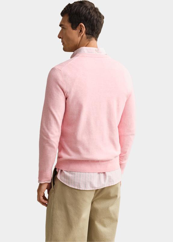 Gant Pullover heren Roze Klassieke sweater van katoen 8030562/682