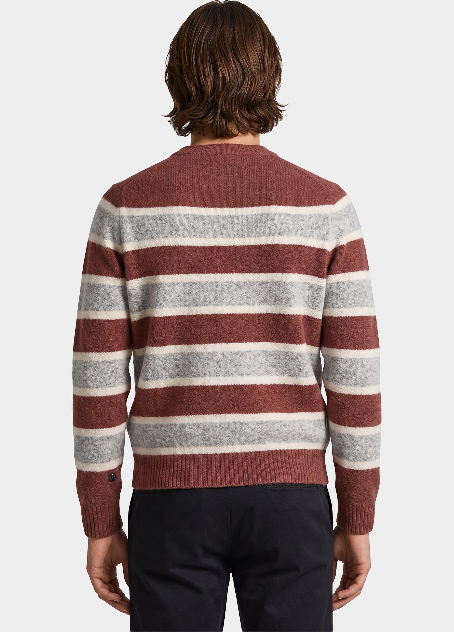 R2 Amsterdam Overhemd heren Blauw Printed single technical knit 134.WSP.008/010