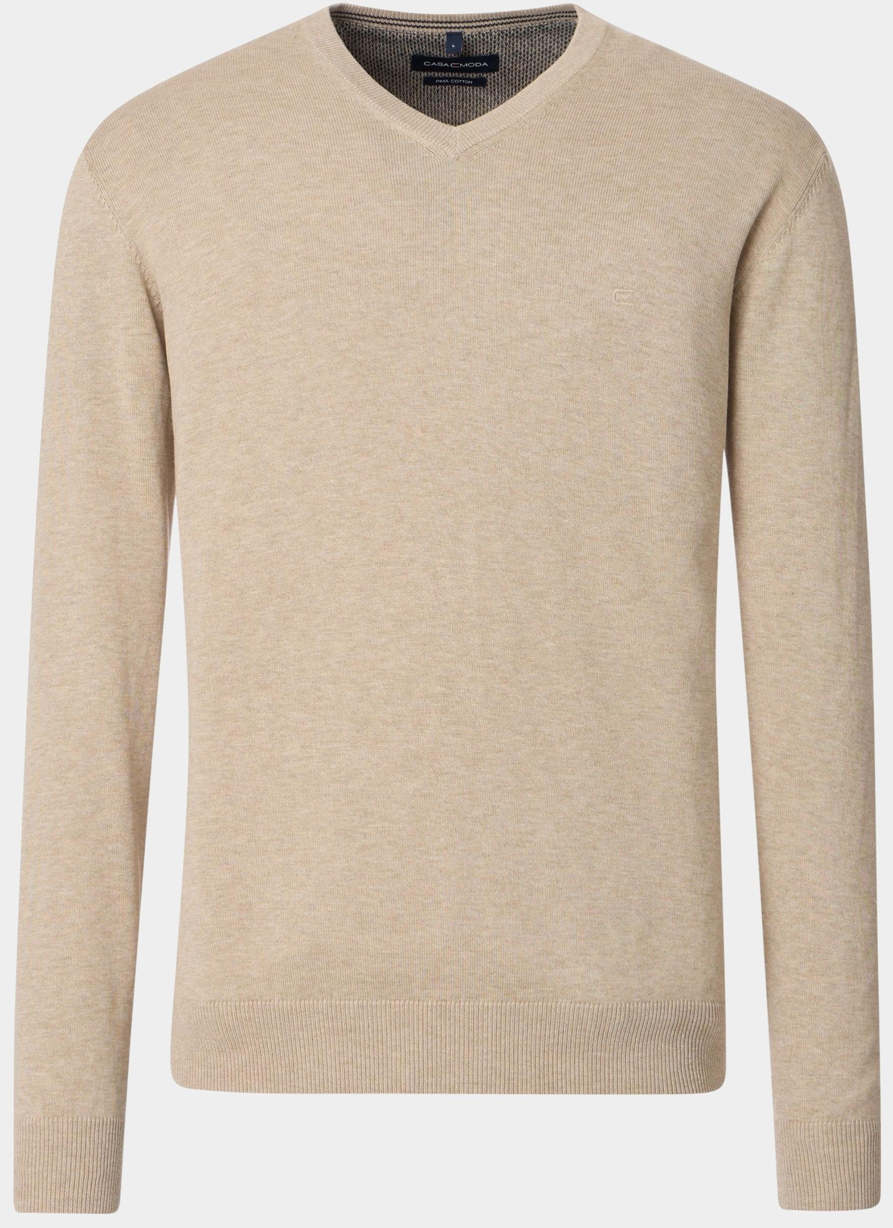 Casamoda Pullover Beige V-Neck 004430/657