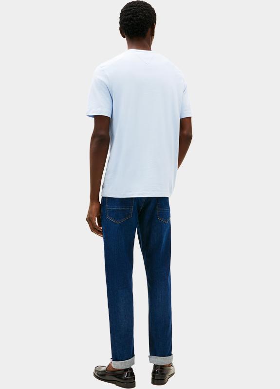 Tommy Hilfiger T-shirt korte mouw Blauw ESS Seasonal Reg Fit Solid Tee MW0MW39995/C1O