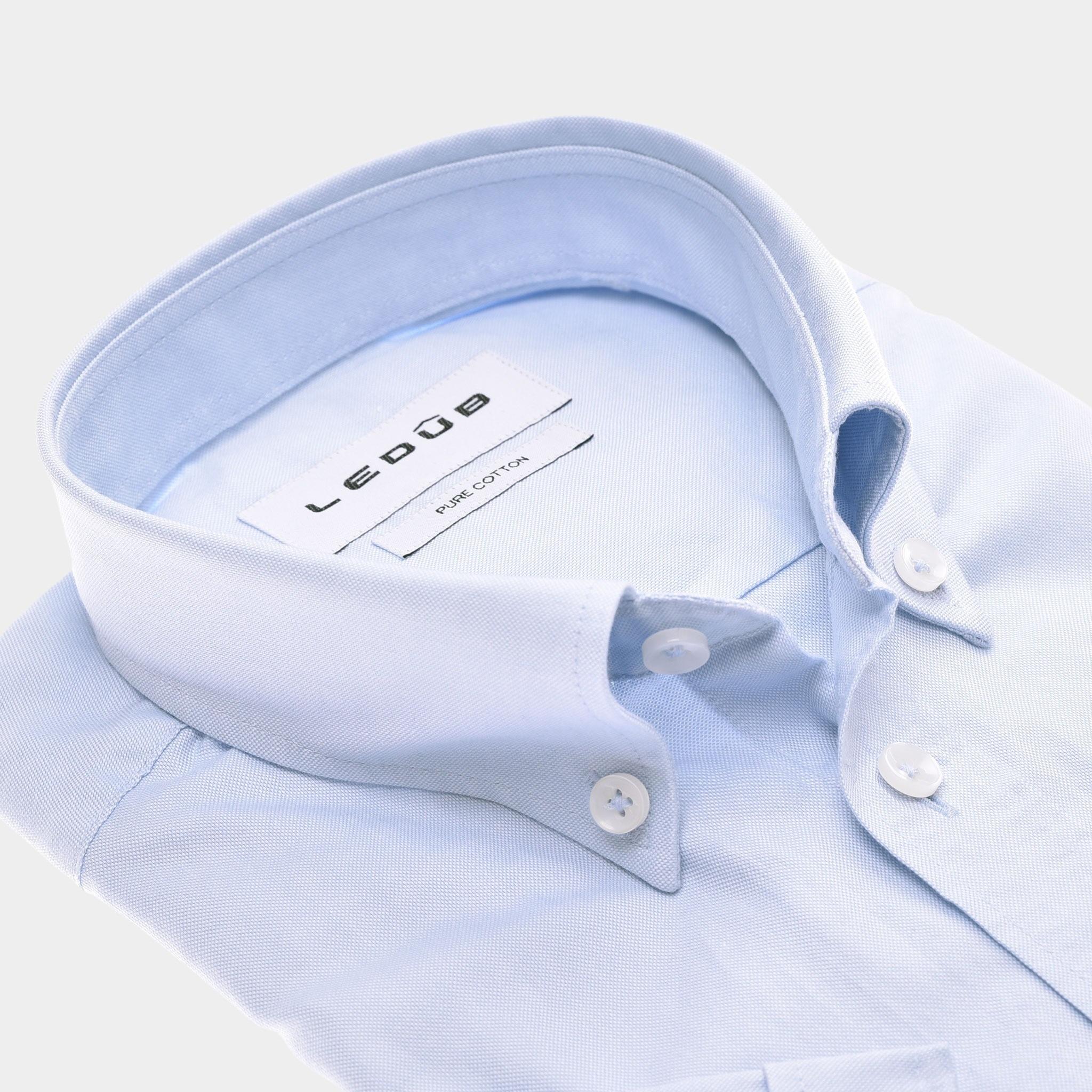 Ledub Business hemd korte mouw Blauw  0142878/120-000-000