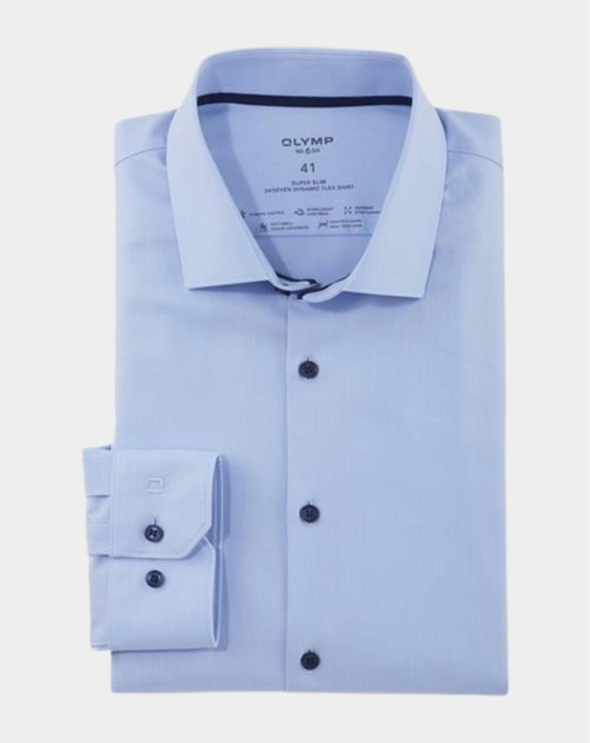 Olymp Business hemd lange mouw Blauw 2519/24 Hemden 251924/11