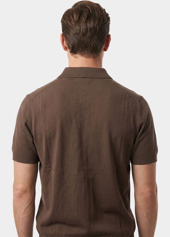 Born With Appetite Polo heren Bruin Dan Knitted Polo Ss BWA00006DA31/2002