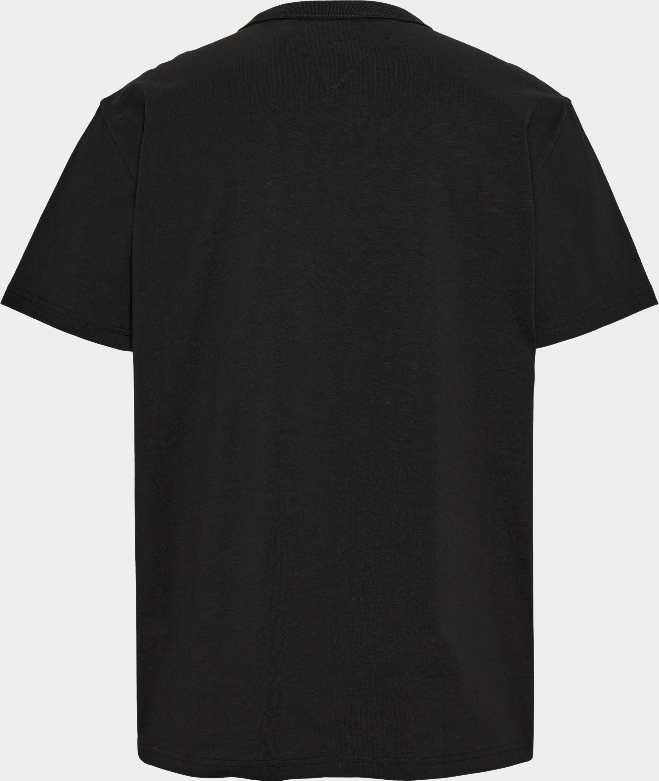 Tommy Jeans T-shirt korte mouw Zwart TJM CLSC badge pocket tee DM0DM16885/BDS