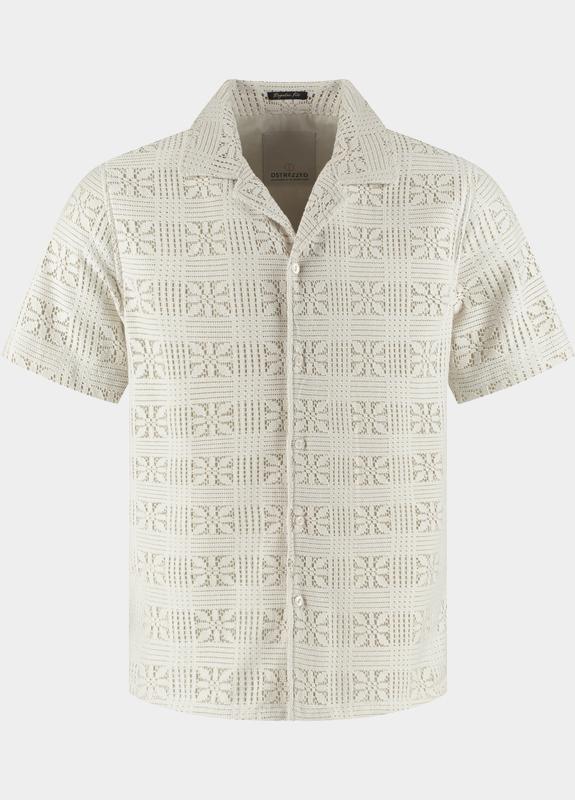 Dstrezzed Casual hemd korte mouw Beige Luca Resort Shirt 311519/107