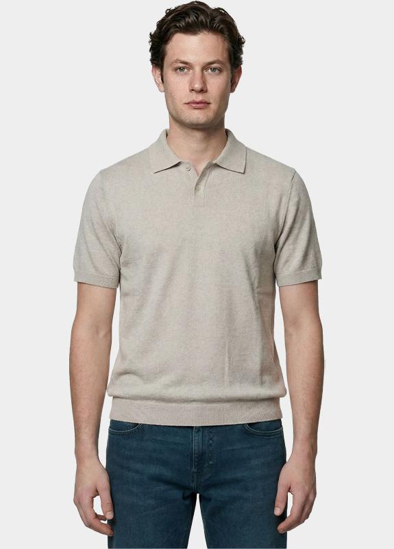 Bos Polo heren Beige  403/304 beige