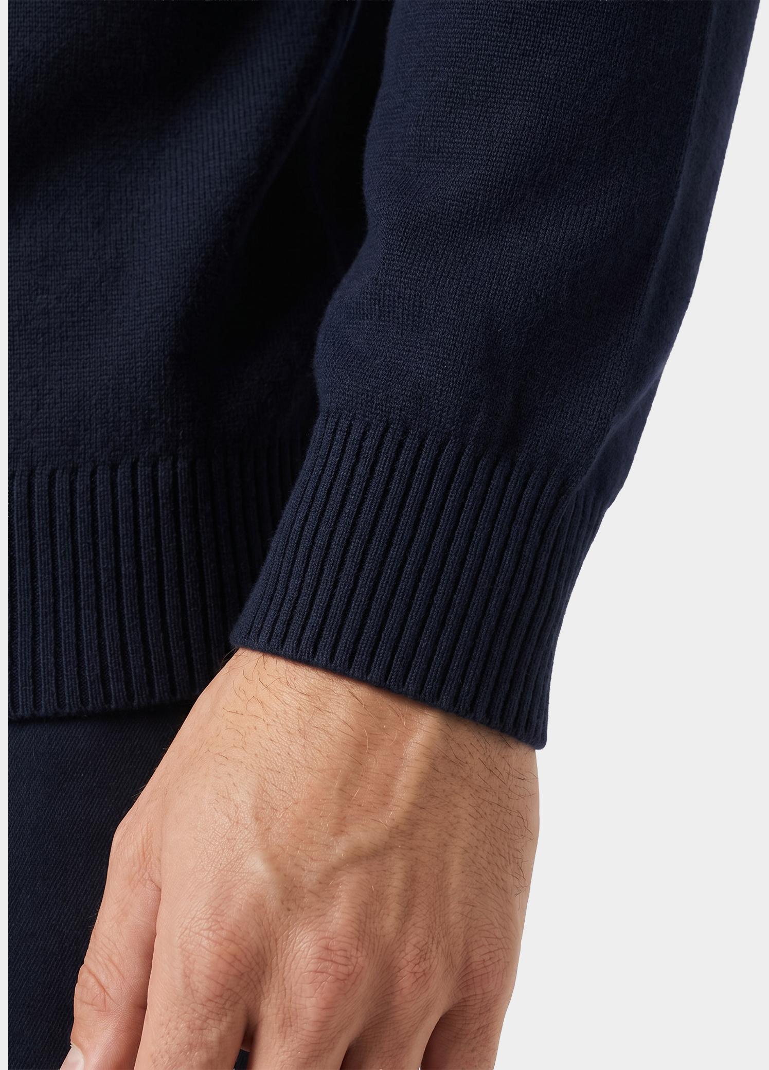 BOSS Black Pullover heren Blauw H-Leno-L 10283210 01 50571914/404