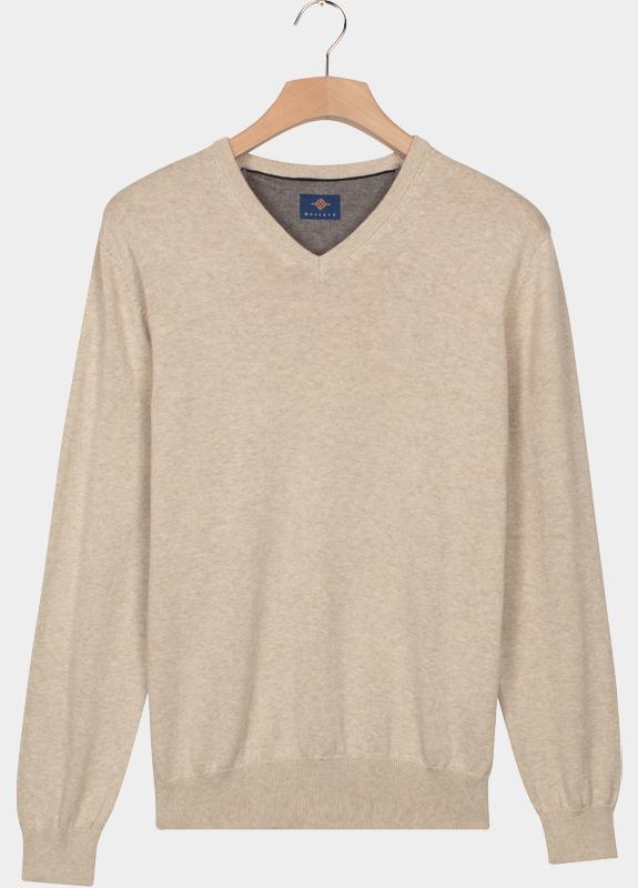 Baileys Pullover Beige V-Neck Pullover 12gg, single 528100CCT-3/815