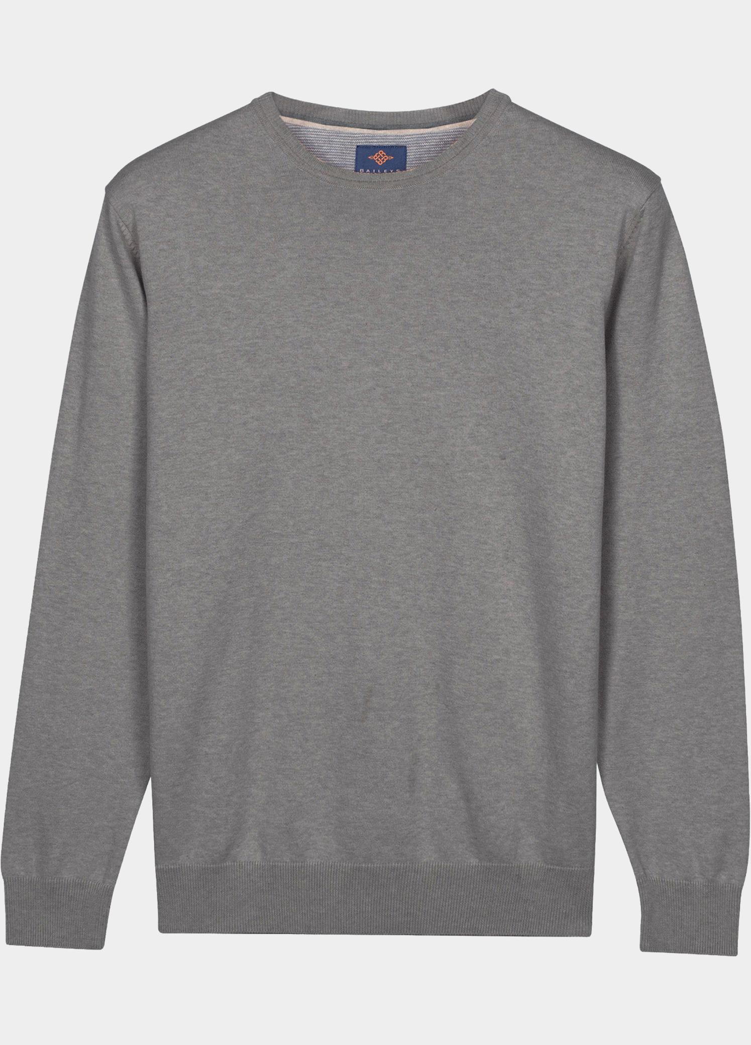 Baileys Pullover Grijs Crew Neck Pullover  with low NOS8200/925