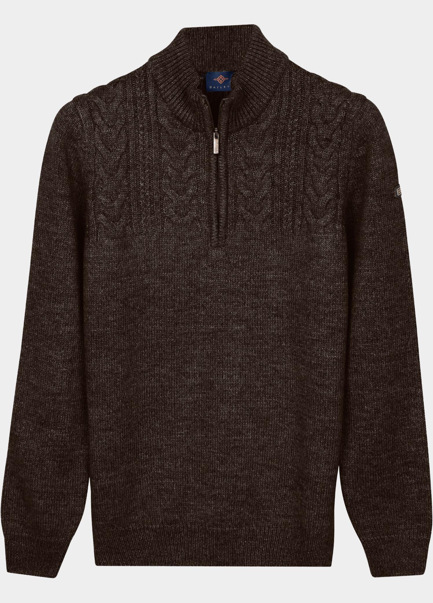Baileys Half Zip Bruin 5gg Cable Pattern 628457/802