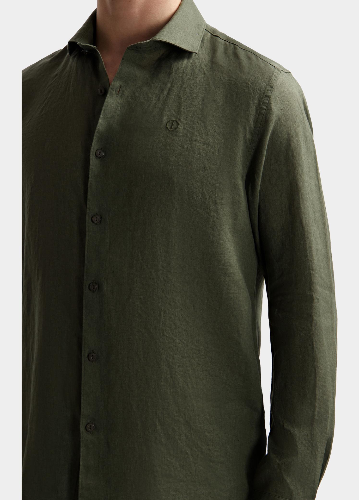 Dstrezzed overhemd korte mouw heren Groen Jagger Shirt 303710/524