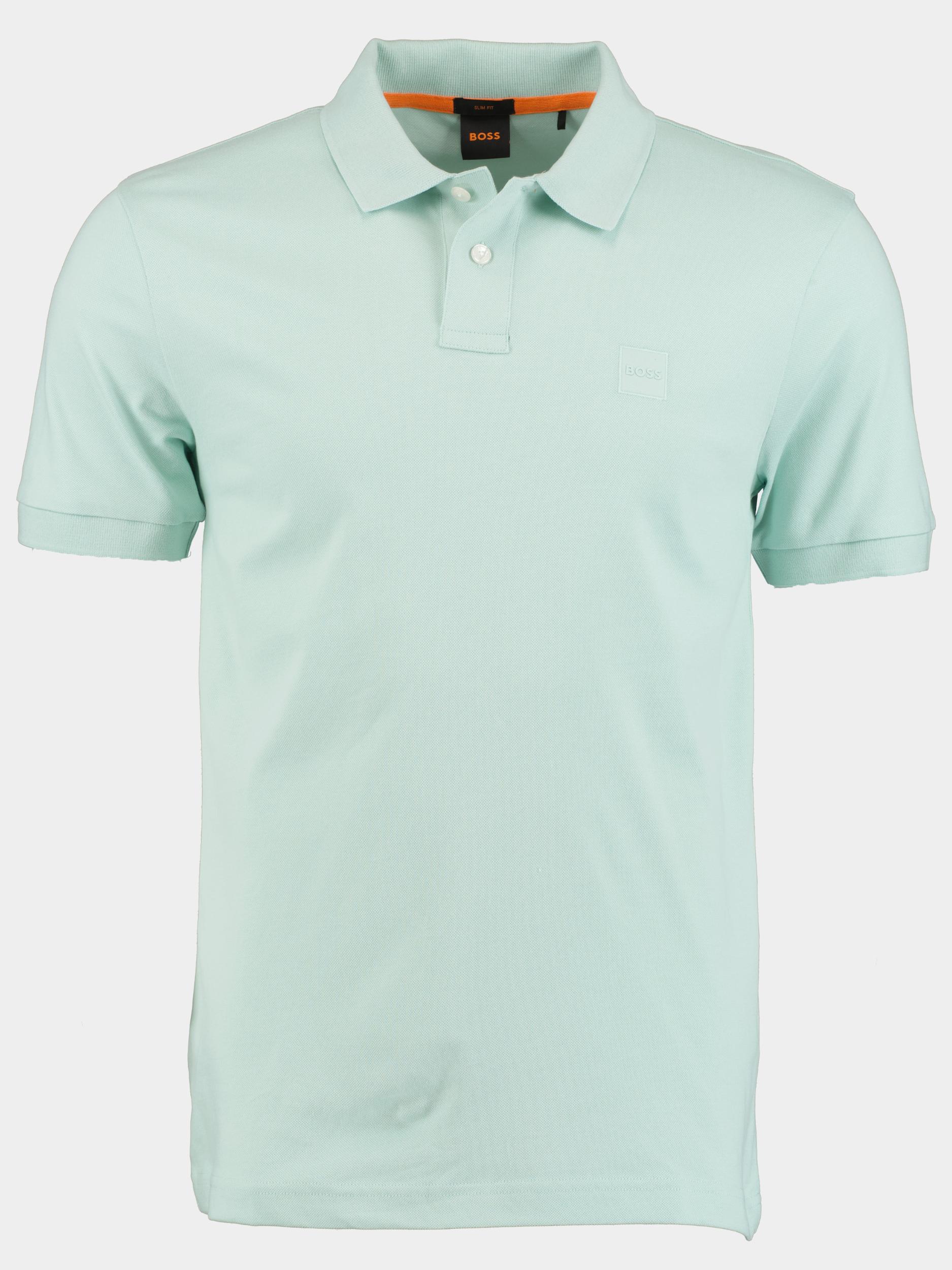 BOSS Orange Polo korte mouw Groen Passenger 10256683 01 50507803/446