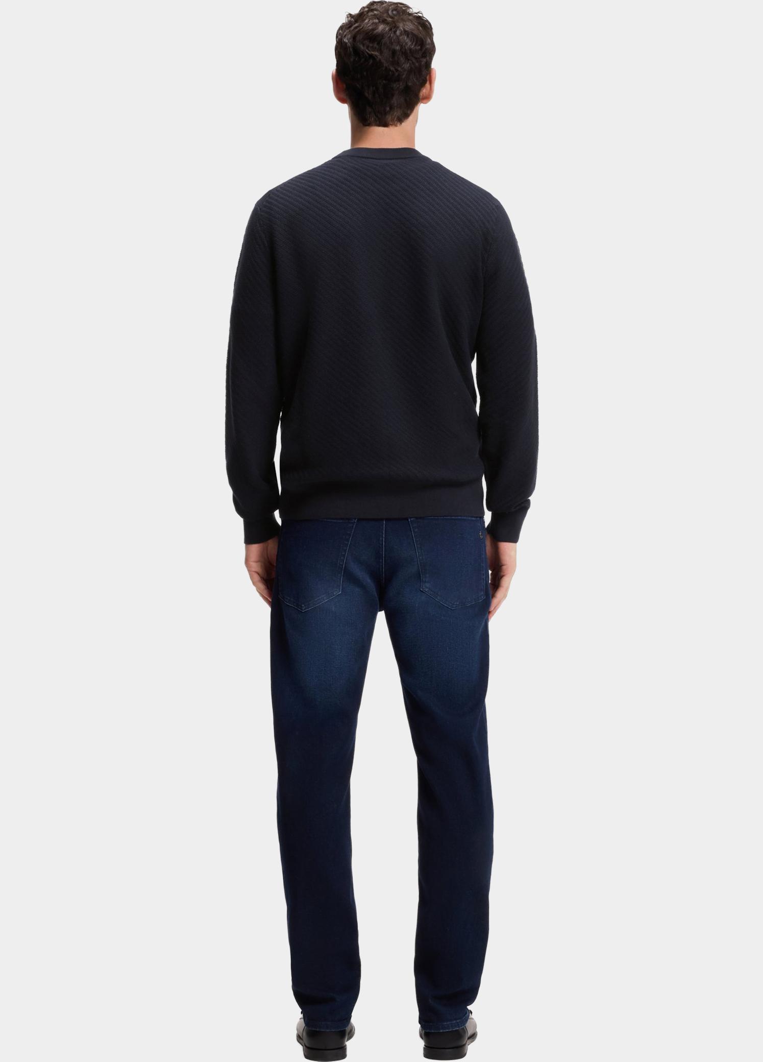 BOSS Black Polo lange mouw Blauw H-Lofranco 10280726 01 50565565/404