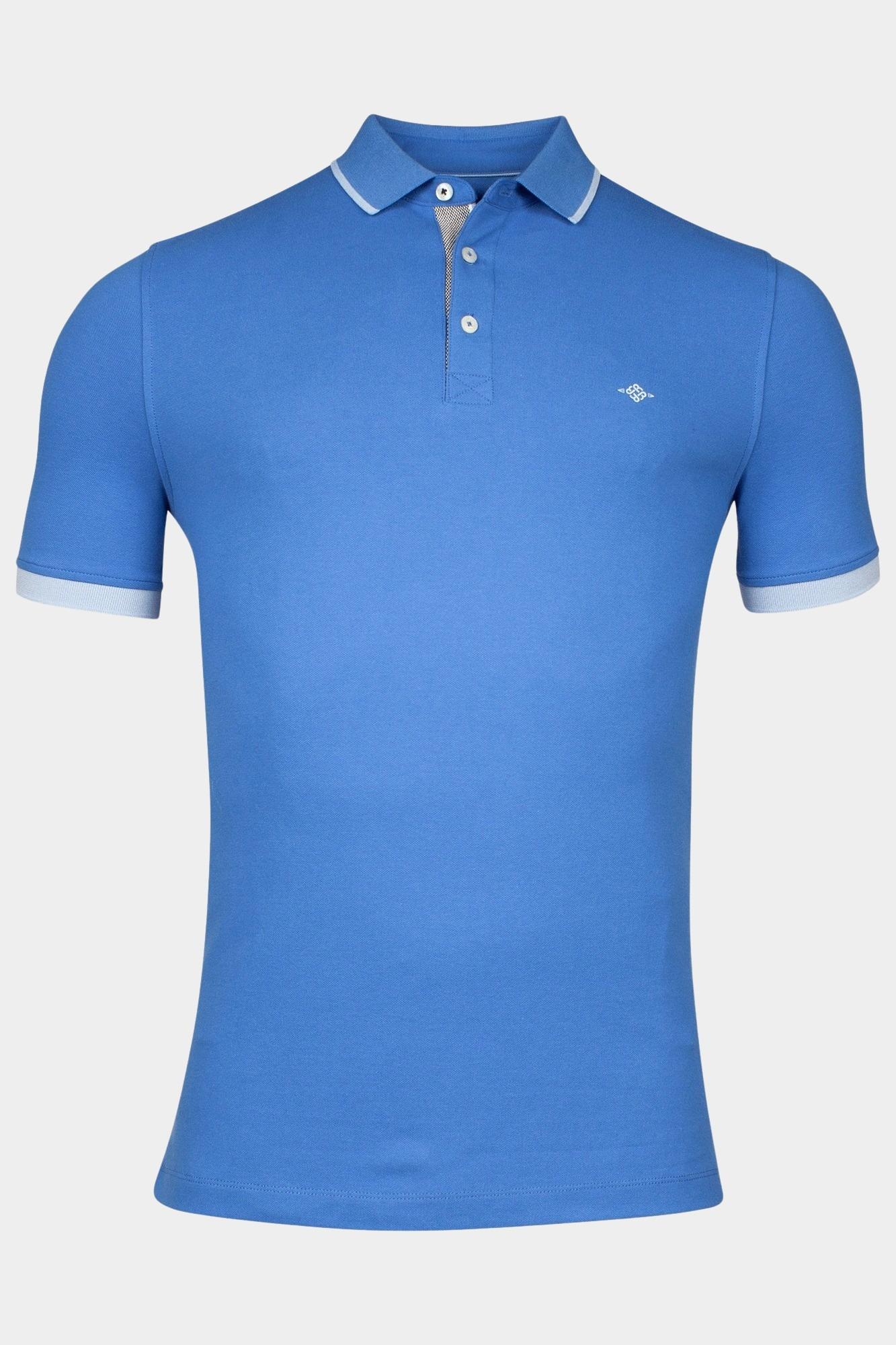Baileys Polo korte mouw Blauw Poloshirt Solid Pique 515234/64