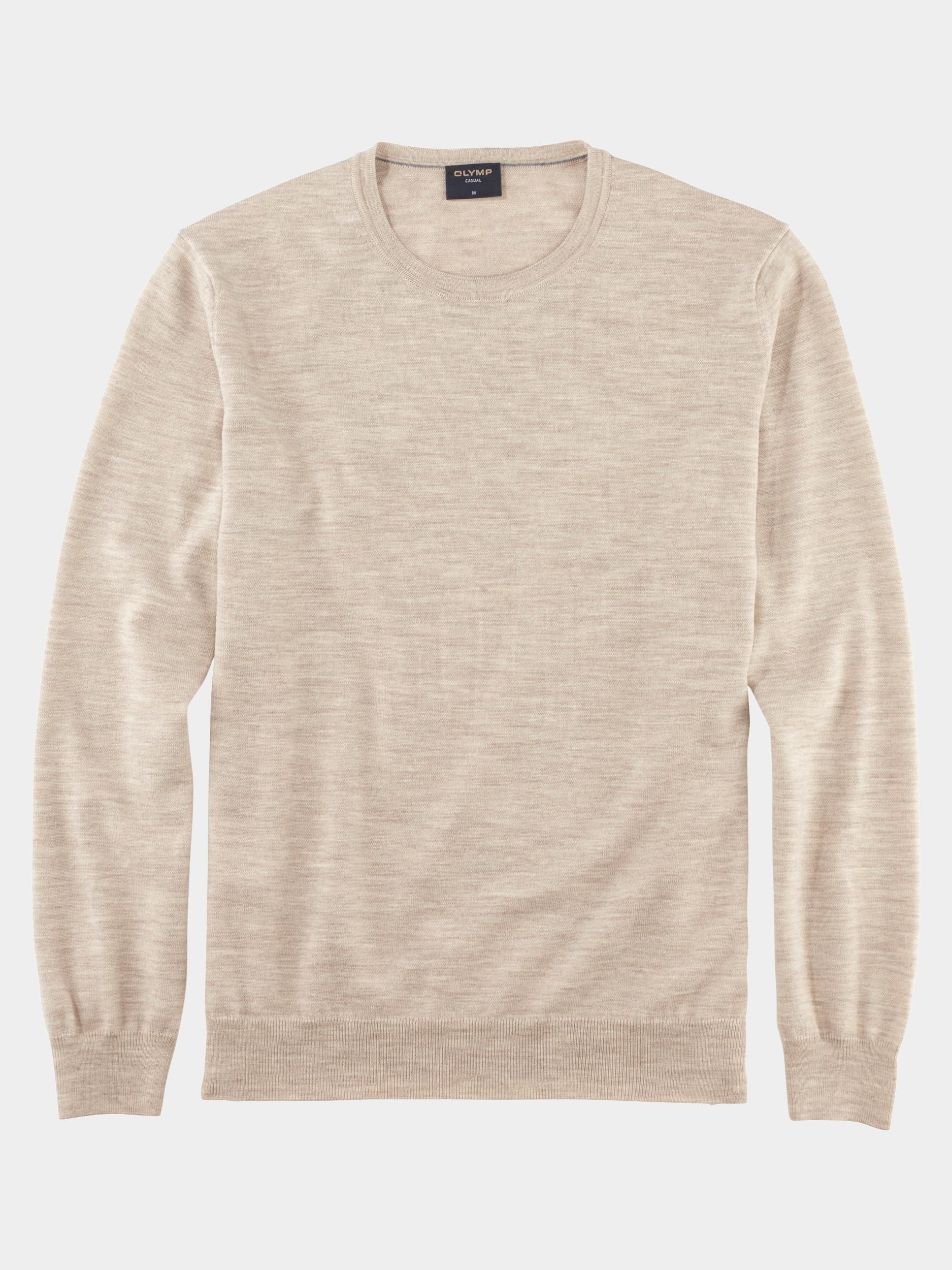 Olymp Pullover Beige O-hals pullover Merino 015011/20
