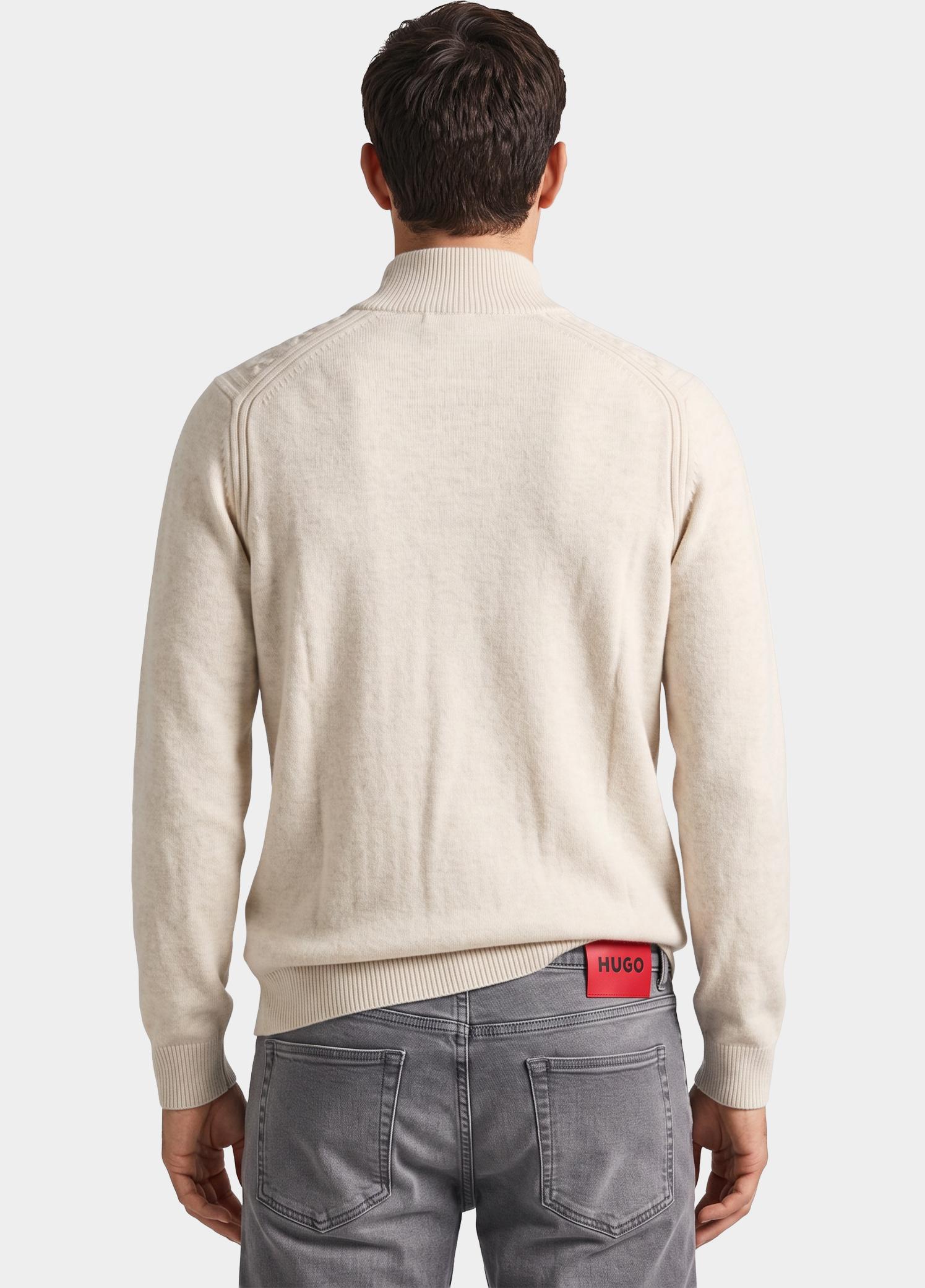 Bos Half Zip Beige  1188/41018 Off White