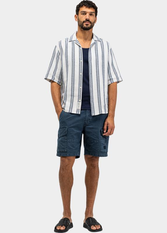 Butcher of Blue Casual hemd korte mouw Blauw Alex M2614042/890