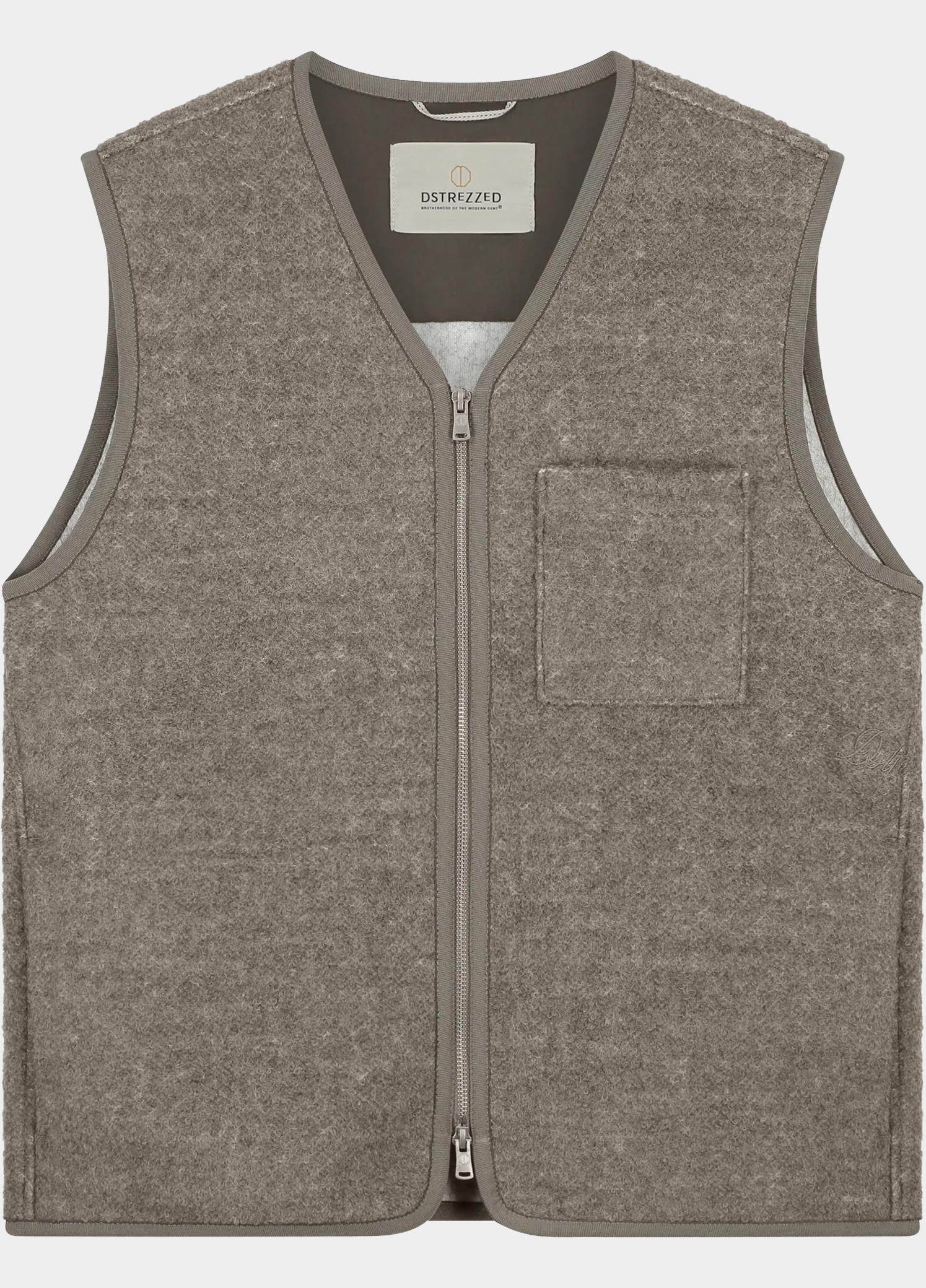 Dstrezzed Bodywarmer heren Bruin William Teddy Vest 121503/277