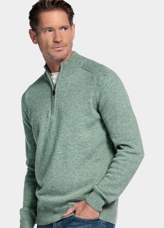 Baileys Half Zip Groen Pullover 1/2 Zip  10gg, singl 520094/725