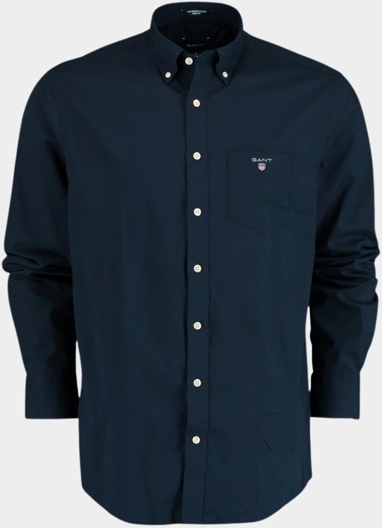 Gant Casual hemd lange mouw Blauw The Broadcloth Reg BD 3046400/410