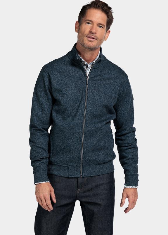 Baileys Vest Blauw Sweat Cardigan Zip 522254/609